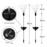Artiled® - Lampe solaire waterproof effet feu d'artifice