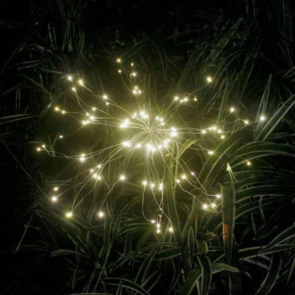 Htwon 200 LED Feu D'Artifice Solaire ExtéRieur éTanche Chemin