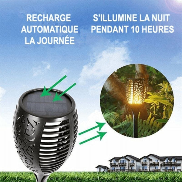 Sunyled®: Balise solaire Led | Effet flamme